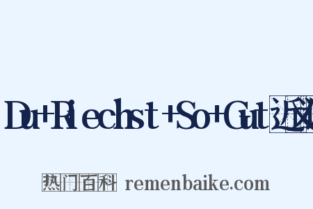 Du+Riechst+So+Gut近义词是什么意思的图片